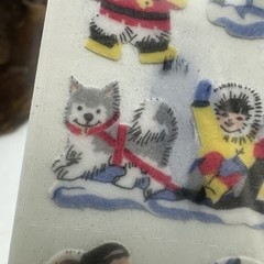 Vintage sandylion stickers Fuzzy Eskimo Extremely RARE SEALED 1 Sheet (3 Mods)
