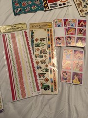 Vintage Sticker Lot Mostly New Huge Mixed Scrapbooking Craft Alphabet Kids NOS