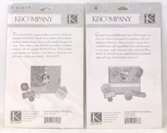 K&Company K-ology Classic K Lot Alphabet Stickers Scrapbook 99 Pcs Brown/Green