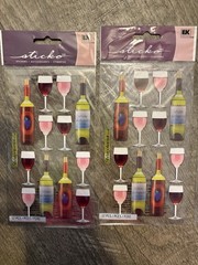 Mambi Stickers Cheers Girls Night Out Party Wine Cocktails Sticko My Big Ideas