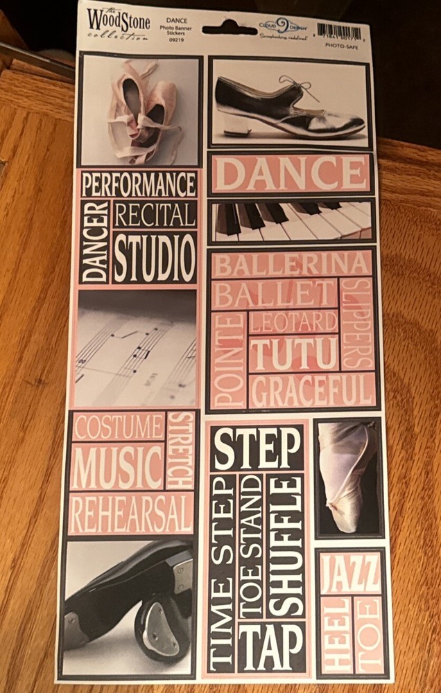 The Woodstone Collection Ballet Ballerina Dance Tap Jazz Stickers