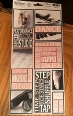 The Woodstone Collection Ballet Ballerina Dance Tap Jazz Stickers