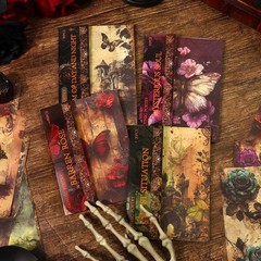 120 Sheets Gothic Scrapbooking Paper for Scrapbook Kit, Vintage Ephemera for Jun