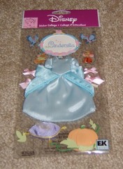 Disney EK Success Jolees Dimensional Sticker ~ Princess Cinderella Dress/Costume