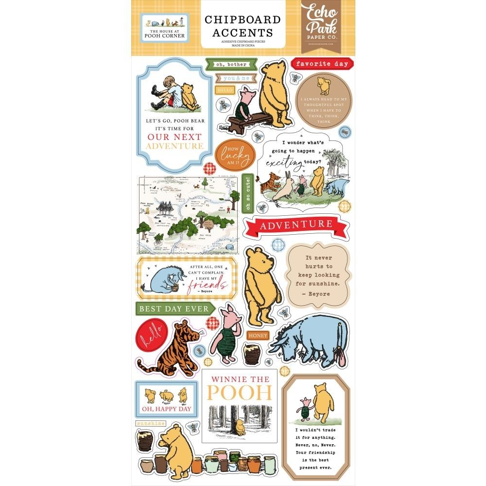 Echo Park Chipboard The House At Pooh Corner Accents