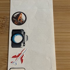 Vtg World Travel Stickers Vacation Globe Plane Camera Car