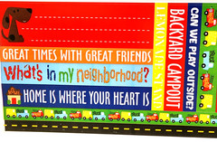 Reminisce Neighborhood Cardstock Stickers 2 Double Sided Sheets 2010 Scrapbook
