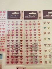 10 NEW-lot-SCRAPBOOKING STICKERS-STICKO-SHIMMERING HEARTS-JOLEES CHOCOLATE BARS*