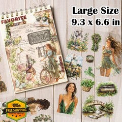 YagCu Spring Stickers for Journaling, 200Pcs Large Size Season Junk Journal S…