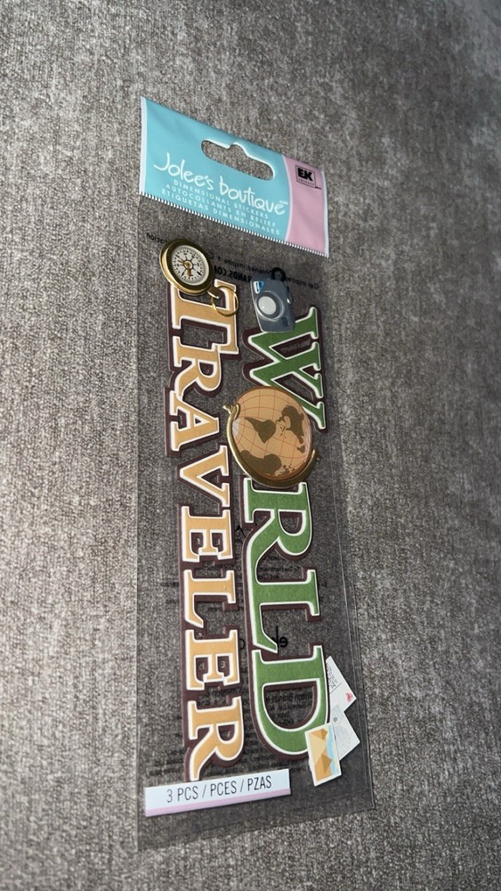 Jolee’s World Traveler Vacation Scrapbooking Title Stickers