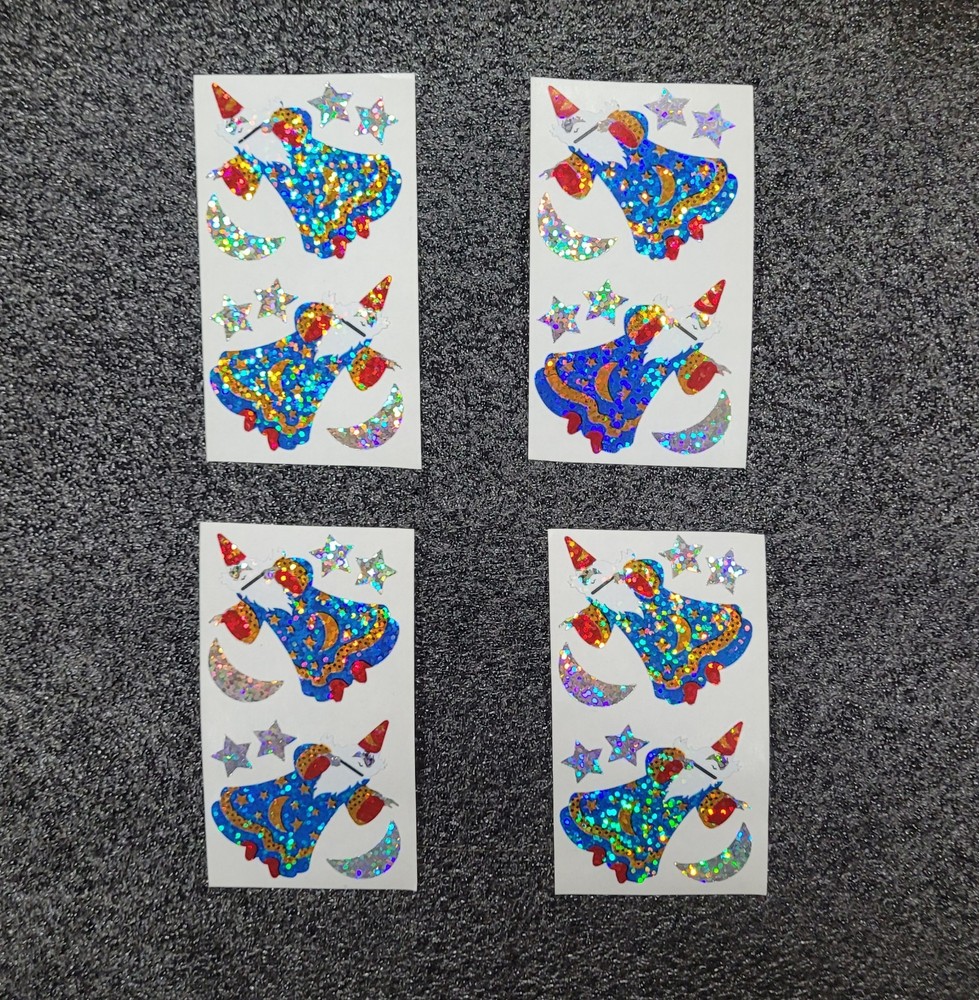 RARE HAMBLY STUDIOS «WIZARD» VINTAGE HOLO FOIL STICKERS