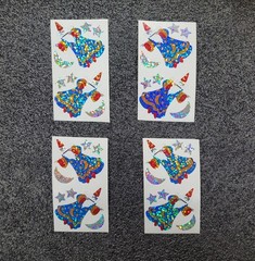 RARE HAMBLY STUDIOS «WIZARD» VINTAGE HOLO FOIL STICKERS