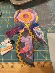 Unique Handmade Ephemera, Scrapbook,Junk Journal,tag,embellishment Mixed Media