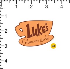 GILMORE GIRLS LUKE’S DINER DIE CUT VINYL 50 CT STICKER PACK
