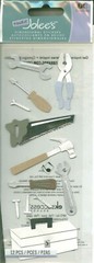 Tools Toolbox Handyman DIY Hammer Screwdriver Pliers Wrench Saw Jolee’s Stickers