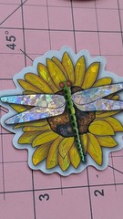 Vintage Stickers Celestial Sun Moon Frog LilyPad Sunflower Dragonfly Lot Vending