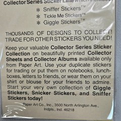 Paper Art Giggle Thanksgiving Stickers 1984 4 Sheets of 12 Stickers Sealed