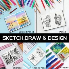 4×6″ Mixed Media Sketchbook for Drawing,Hardcover Mix Media Art 6x4in-Black