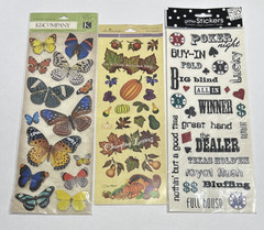 Scrapbook Sticker Embellishments Lot Tattoos Charms Brads Storage Sleeves NEW