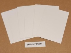35 – 5″x7″ White Cardboard 200gsm Thick Paper Cardboard Sheets (35 5×7 Pieces)