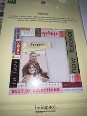 Making Memories Wedding Word Fetti Stickers 114 Stickers NIP