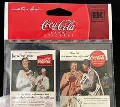 EK Success Sticko Coca Cola Brand Vintage Advertisement Stickers