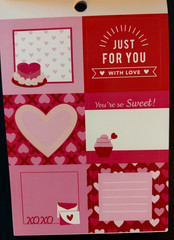 RECOLLECTIONS VALENTINE’S DAY STICKER BOOK 302 PC STICKERS 12 SHEETS ROMANCE