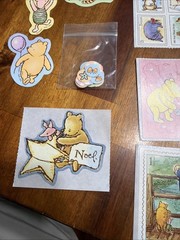 Large Lot Of Classic Winnie The Pooh Stickers And Cards Vintage Hallmark Disney