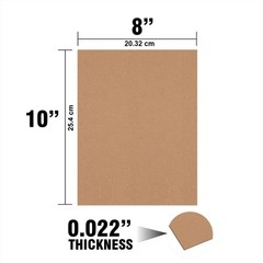 Chipboard .022 Thick – Cardboard Paper Inserts for Mailers Craft Sheets 8″ x …