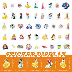 DISNEY 50pcs DREAMY PRINCESSES STICKER SET-Little girls of all ages love them.