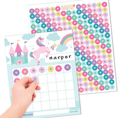 Sticker Chart for Kids Behavior at Home & Classroom – 25 Reward Chart for Kid…