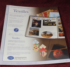 Creative Memories Textiles Printed Photo Mounting Paper-10×12 6 Colors 12 Sheet