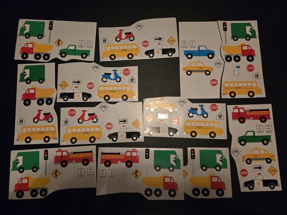 Vintage Mrs. Grossman’s CITY STREETS TRANSPORTATION Sticker Sheet Lot