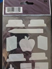 Vintage School Bus 3D Sticker Scrapbook Lot 6pc Freds MAMBI Paper House Kit