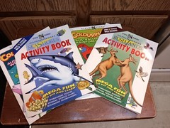Steve Parish Activity Books Lot of 4 Stickers Play & Learn Animals Sharks