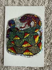 Lot of 16 Vtg 90’s Psychedelic Alien Prism Vending Machine Stickers NOS Holo