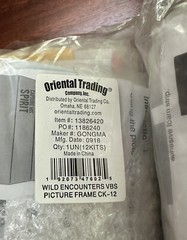 Oriental Trading Religious Picture Camera Craft – 3 Packs Of 12 – New