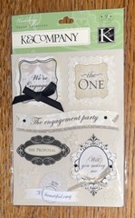K&Company Proposal We’re Engaged Engagement Party Beautiful Ring Wedding Sticker