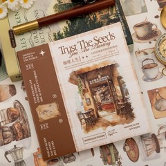 Uideyvi Coffee Themes Sticker Scrapbooking Supplies for Junk Life