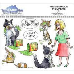 The Card Hut Acrylic Stamps HOUSEHOLD HELPERS