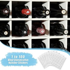 Consecutive Number Sticker 1-100 Round Labels 5000pc Small 0.4″ Sheet Organizing