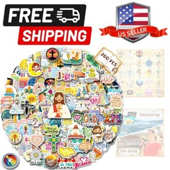 200PCS Jesus Christian Stickers, Religious Stickers for Kids Bible Verse Stic…