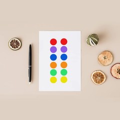 2000 Pcs 1Inch Color-Coded Dots Stickers Round Labels for Office Inventory Label