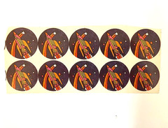 Vintage 1970’s School Classroom BUTTON STICKERS (Lot)