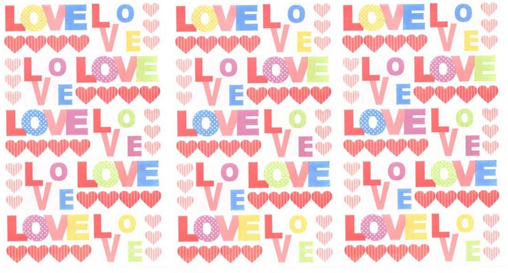 3 Sheets VALENTINE LOVE Pink Red Punch Studio Scrapbook Stickers