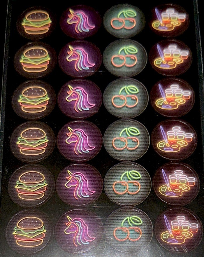 UNICORN STICKERS✨🦄🍒🍔🥤✨7” x 4”✨Hamburger✨Cherry✨Drinks✨Party Time✨yum😋✨💫