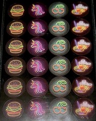 UNICORN STICKERS✨🦄🍒🍔🥤✨7” x 4”✨Hamburger✨Cherry✨Drinks✨Party Time✨yum😋✨💫