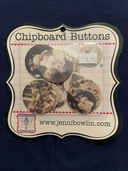 JENNI BOWLIN ASSORTED CHIPBOARD BUTTONS