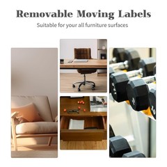 2” x 3’’ Removable Home Moving Box Packing Labels for 1/2/3/4 Bedroom Rooms