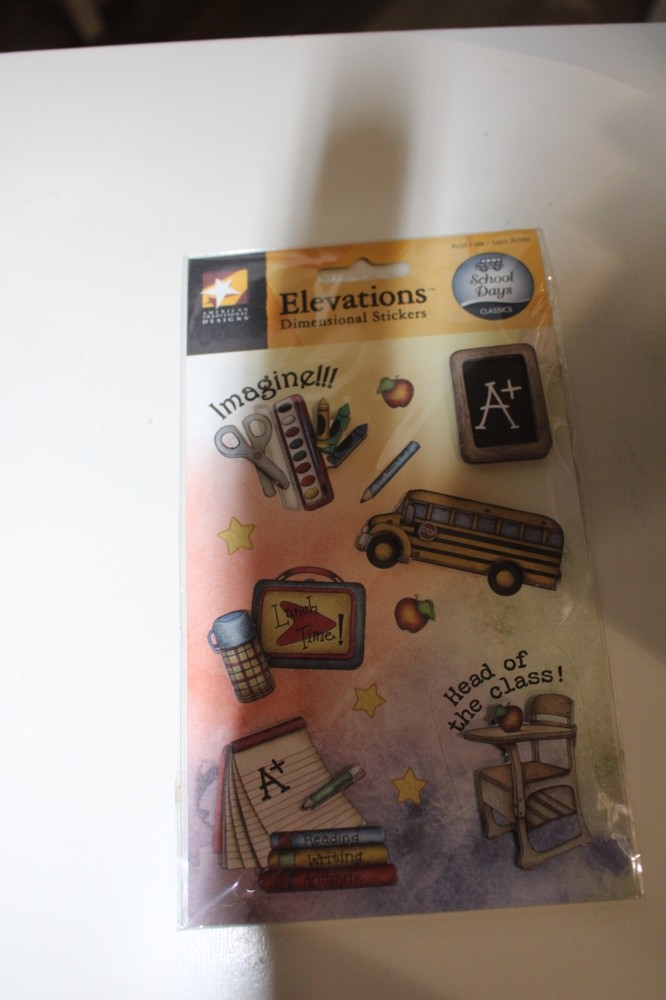 American Traditional Designs Elevations Dimensional Stickers School Days Classic